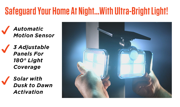 Safeguard Your Home At Night...With Ultra-Bright Light!